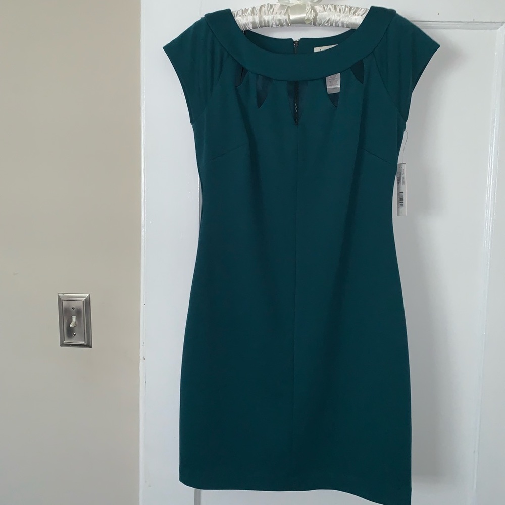Laundry by design, deep green dress